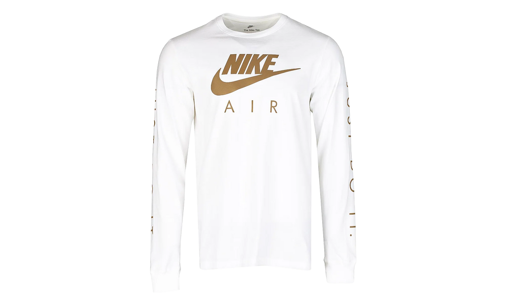 Air Reflective Long Sleeve T-Shirt "White / Gold" 845425 006