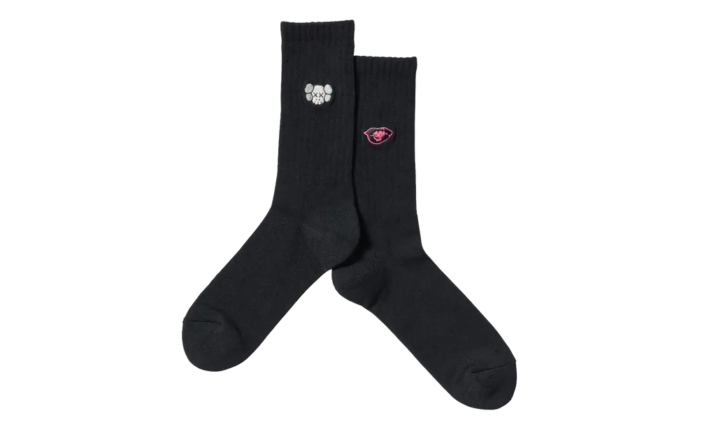 Uniqlo Warhol Black UT Socks "Black" KAWS202478