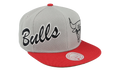 NBA Knock Out Panel Snapback Cap "Chicago Bulls - Grey" HS8513 CBUGREY