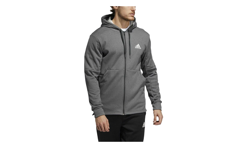Game & Go Full Zip Hoodie "Dark Solid Grey / White" GD0867