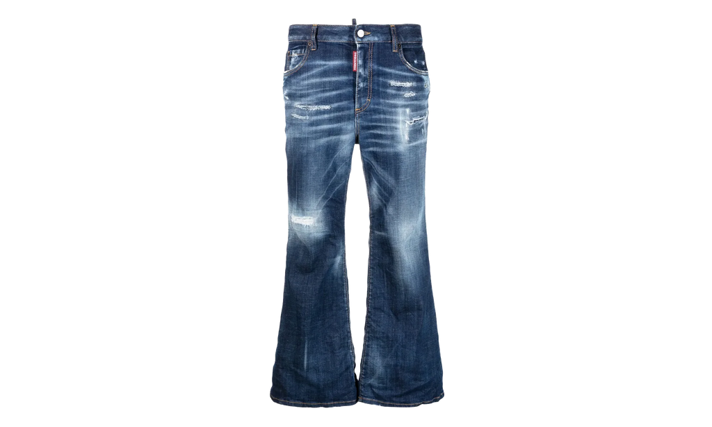 Super Flare Cropped Jeans WMNS "Denim" S72LB0640S30342470