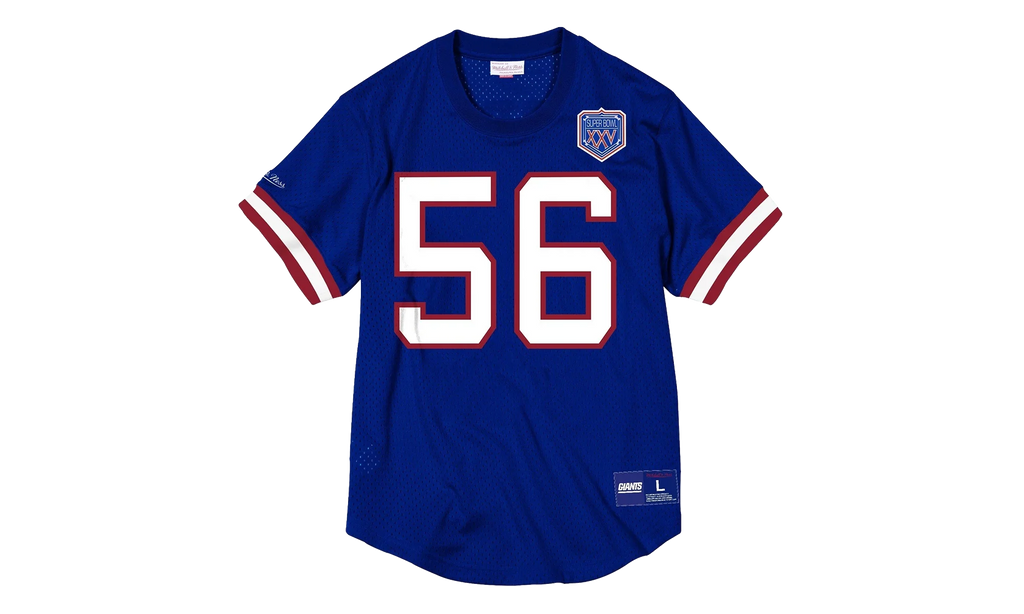 NFL Name & Number Mesh Crew Neck Shirt "New York Giants - Royal" NNMPMG18061 NYGROYA90LTA