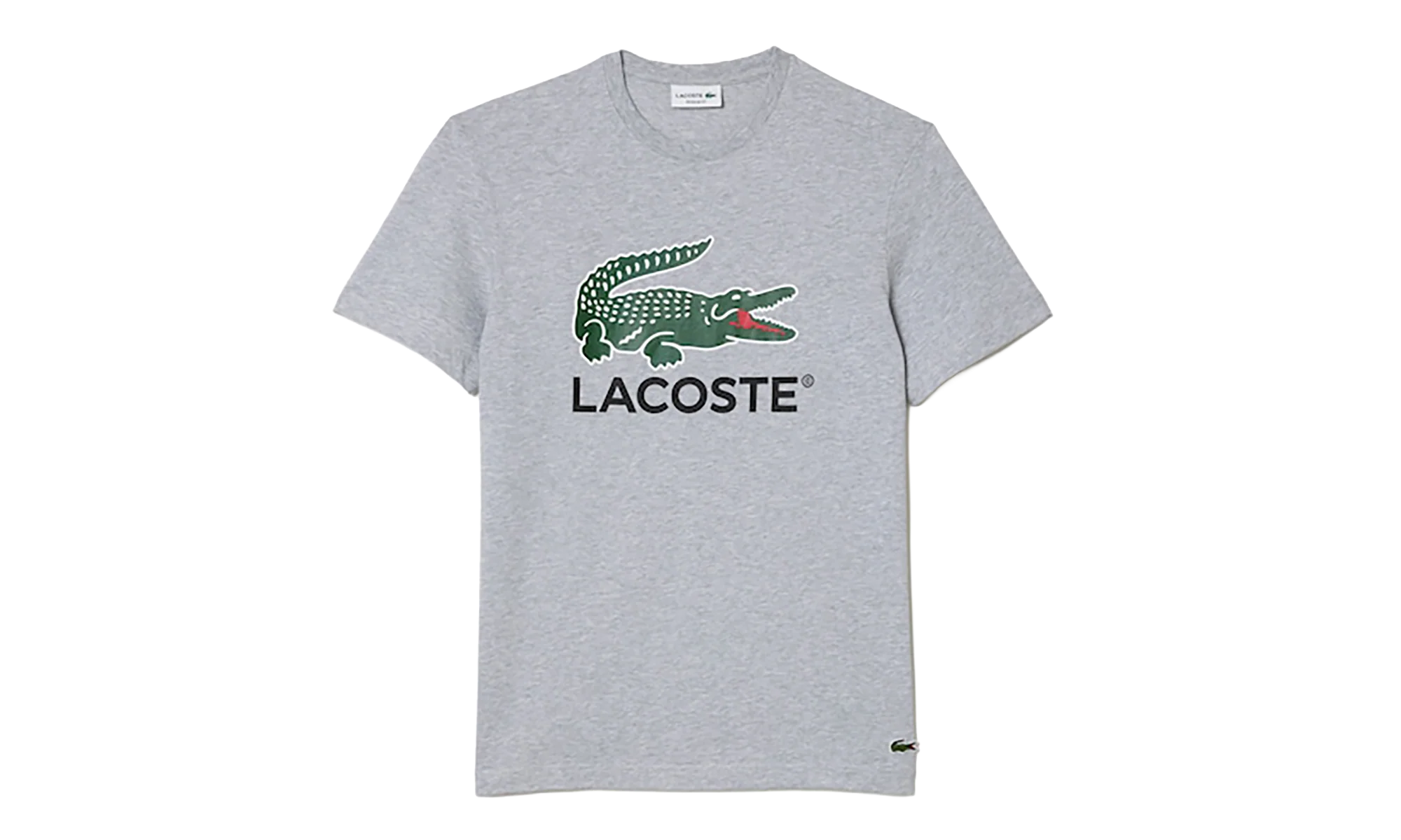Cotton Jersey Signature Print T-Shirt "Grey Chine" TH1285 CCA