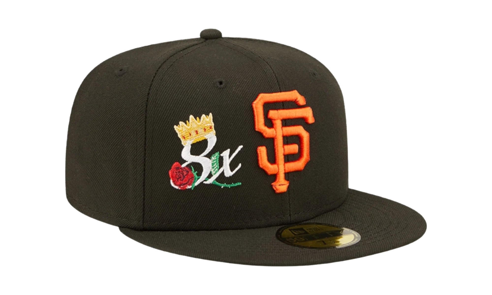 59FIFTY MLB San Francisco Giants Crown 8X Champs Fitted Hat "Black" NE493