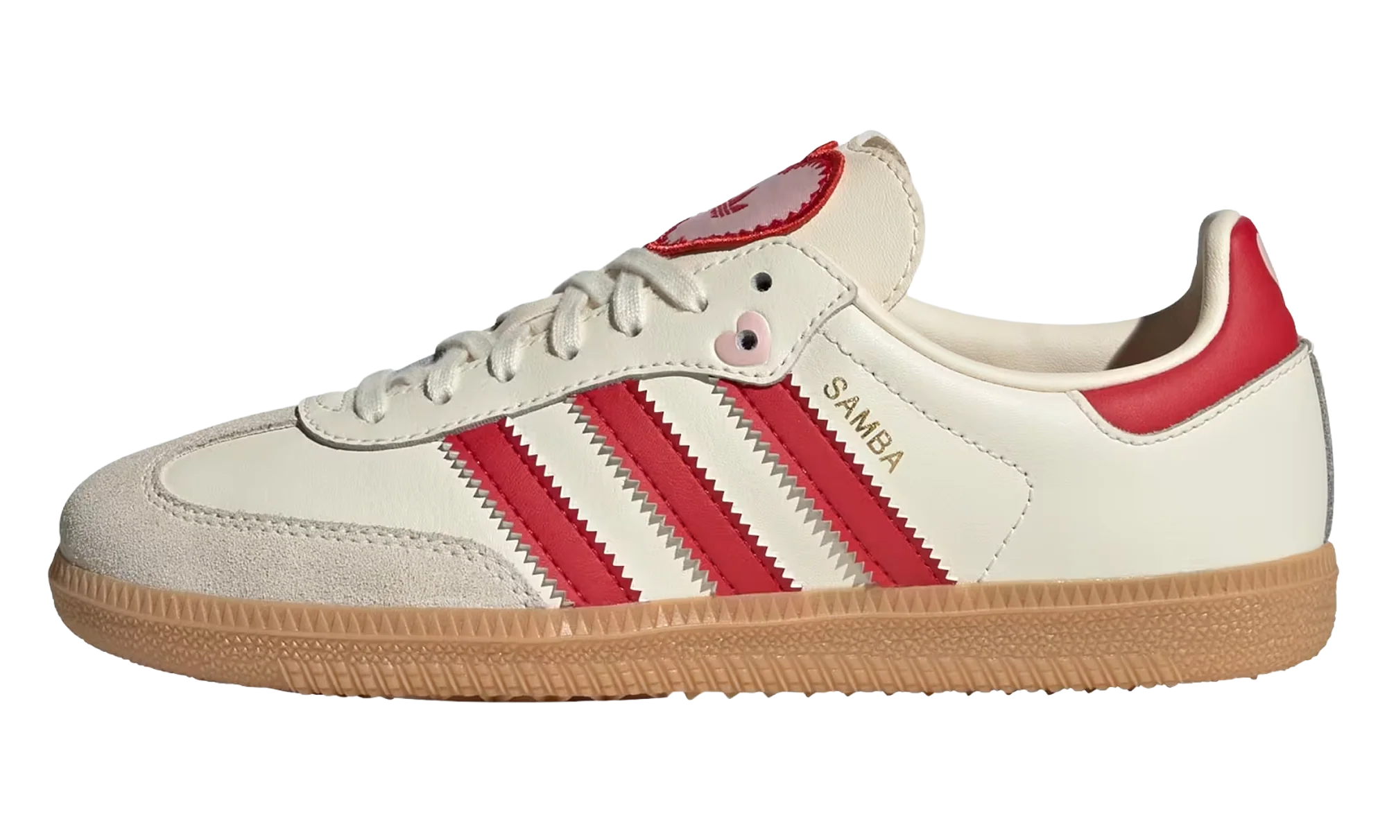 Samba OG GS "Valentine's Day Cream White Scarlet (2026)" KI6679