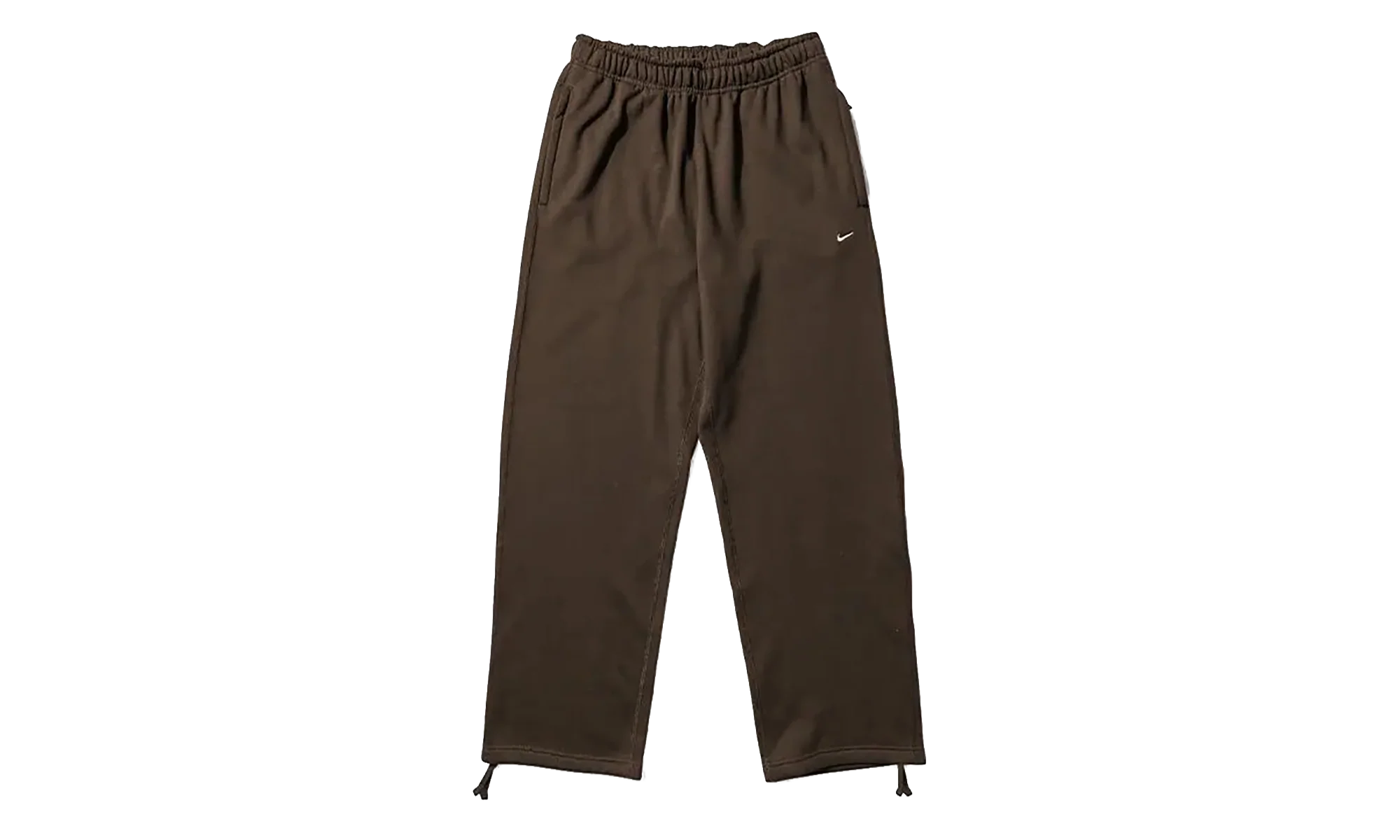 Solo Swoosh Fleece Open-Hem Pants "Dark Hazel / White" HV1090 212