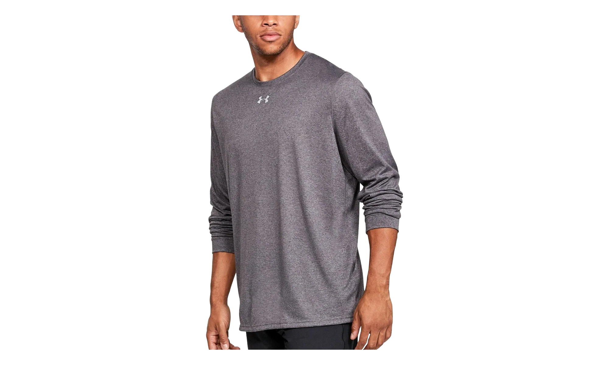 Locker Tee 2.0 Long Sleeve Shirt "Carbon Heather / Metallic Silver" 1305776 090