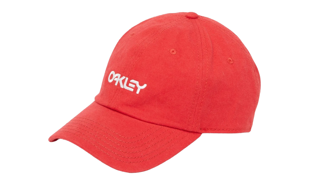 6-Panel Washed Cotton Strapback Hat "Red Line" 912029 465 OAKLEY