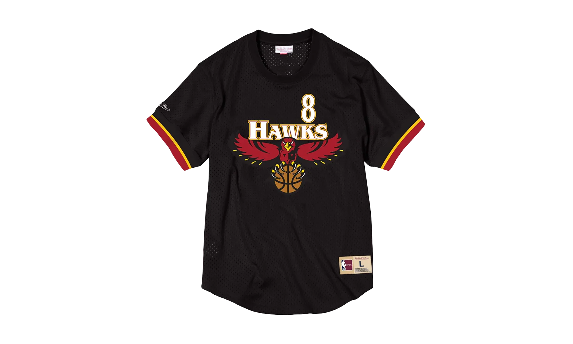 NBA Steve Smith Name & Number Mesh Crewneck "Atlanta Hawks - Black" BA84WX AHA K CCO