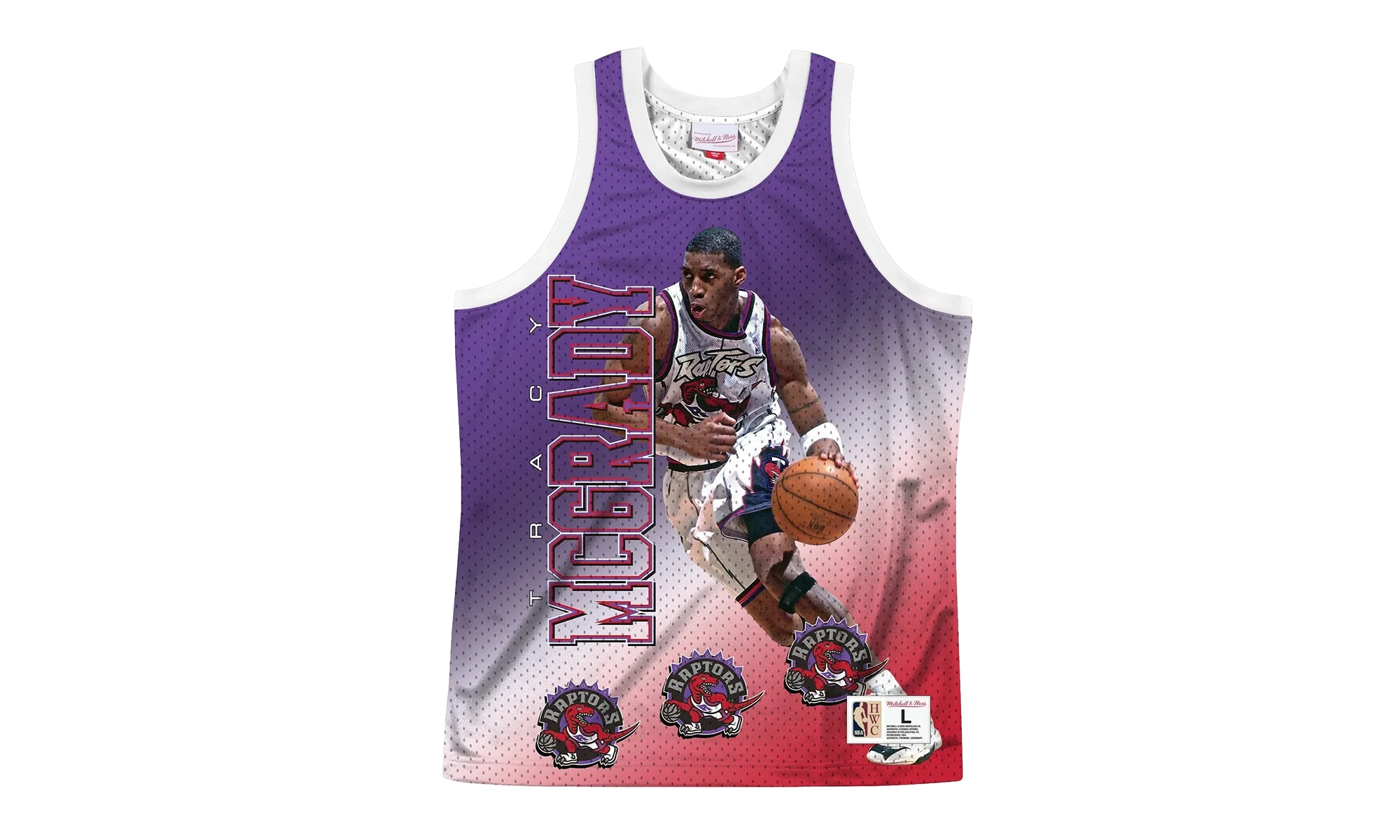 NBA Behind The Back Jersey "Toronto Raptors Tracy McGrady" MSTKMI19002 TRAWHITTMC