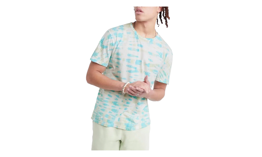 Lightweight T-Shirt "Wave Dye Portal Teal" T3139 586529AJGJ
