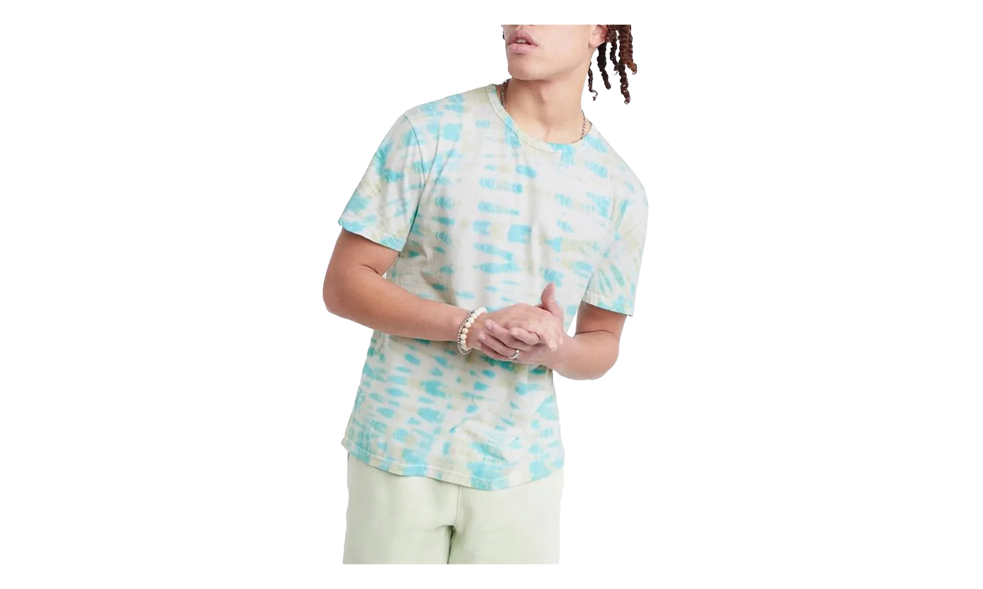 Lightweight T-Shirt "Wave Dye Portal Teal" T3139 586529AJGJ