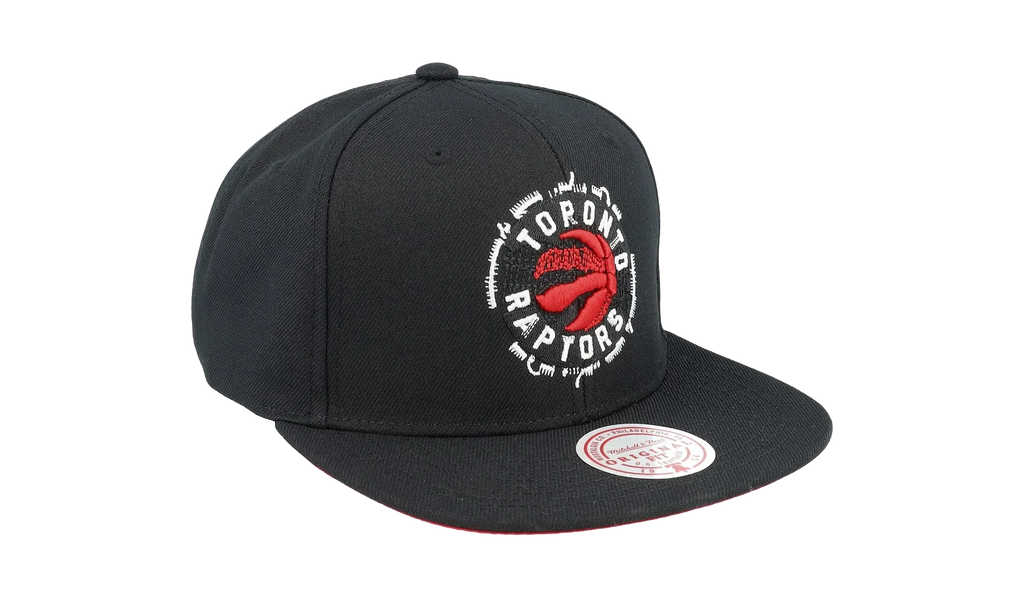 NBA Embroidery Glitch Snapback Cap "Toronto Raptors - Black" HHSS4322 TRAYYPPPBLCK