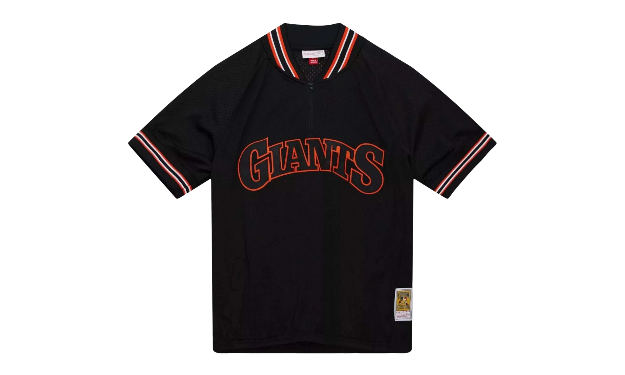MLB Will Clark Authentic Batting Practice 1/4 Zip Jersey "1991 San Francisco Giants – Black" ABQZ3004 SFG91WCLBLCK