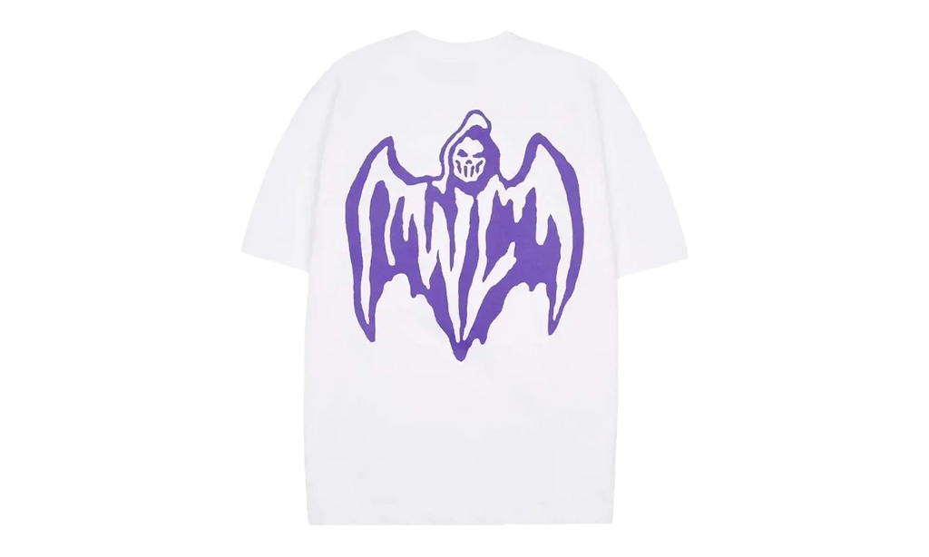 Bat Logo Tee "White / Purple" OSTG WARWARR L77N