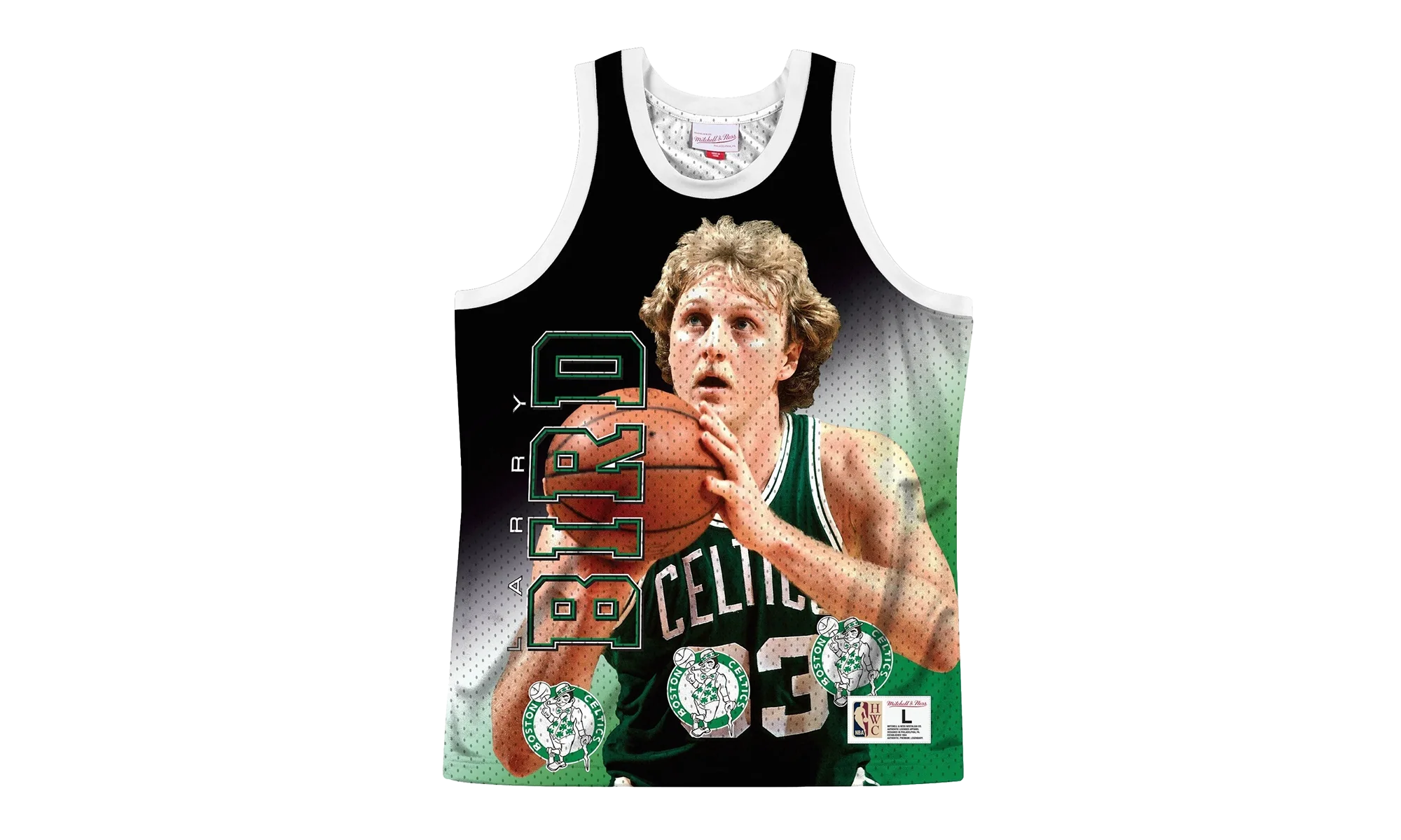 NBA Behind The Back Jersey "Boston Celtics Larry Bird" MSTKMI19002 BCEWHITLBI
