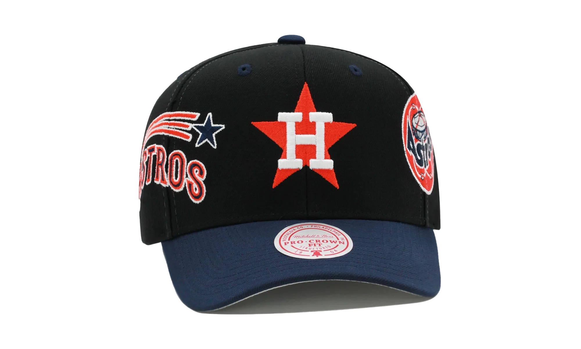 MLB Cooperstown Overbite Pro Snapback Cap "Houston Astros - Black" HHSS7314 HASYYPPPBLCK