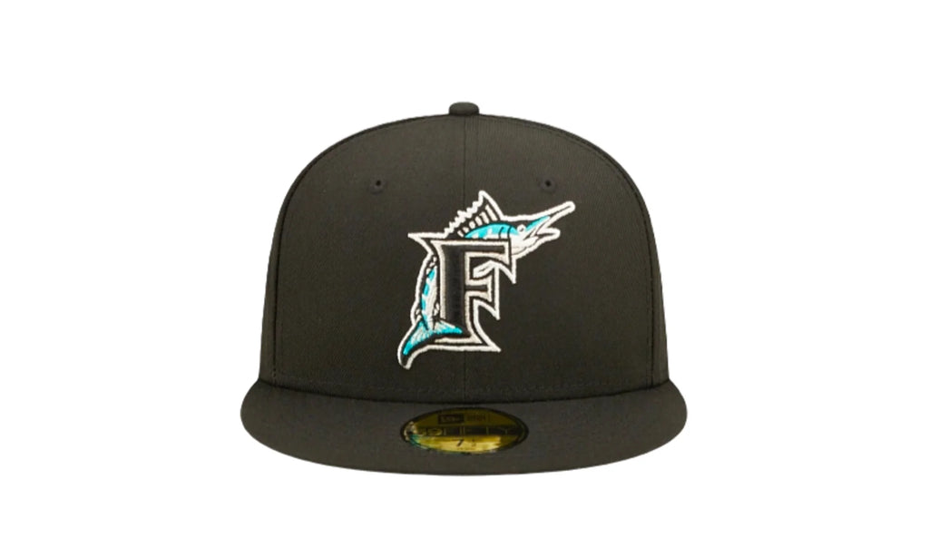 59Fifty MLB Florida Marlins Pop Sweat Fitted Hat "Black" 60243518