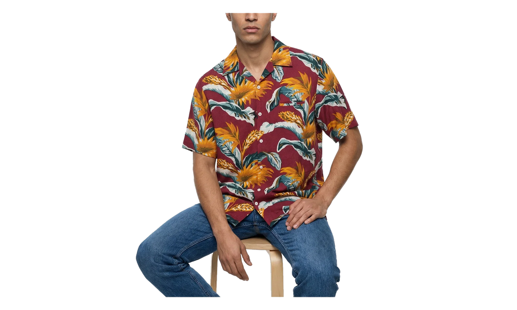 Linen Pattern Shirt "Multicolor" S67DR0001S78219210S