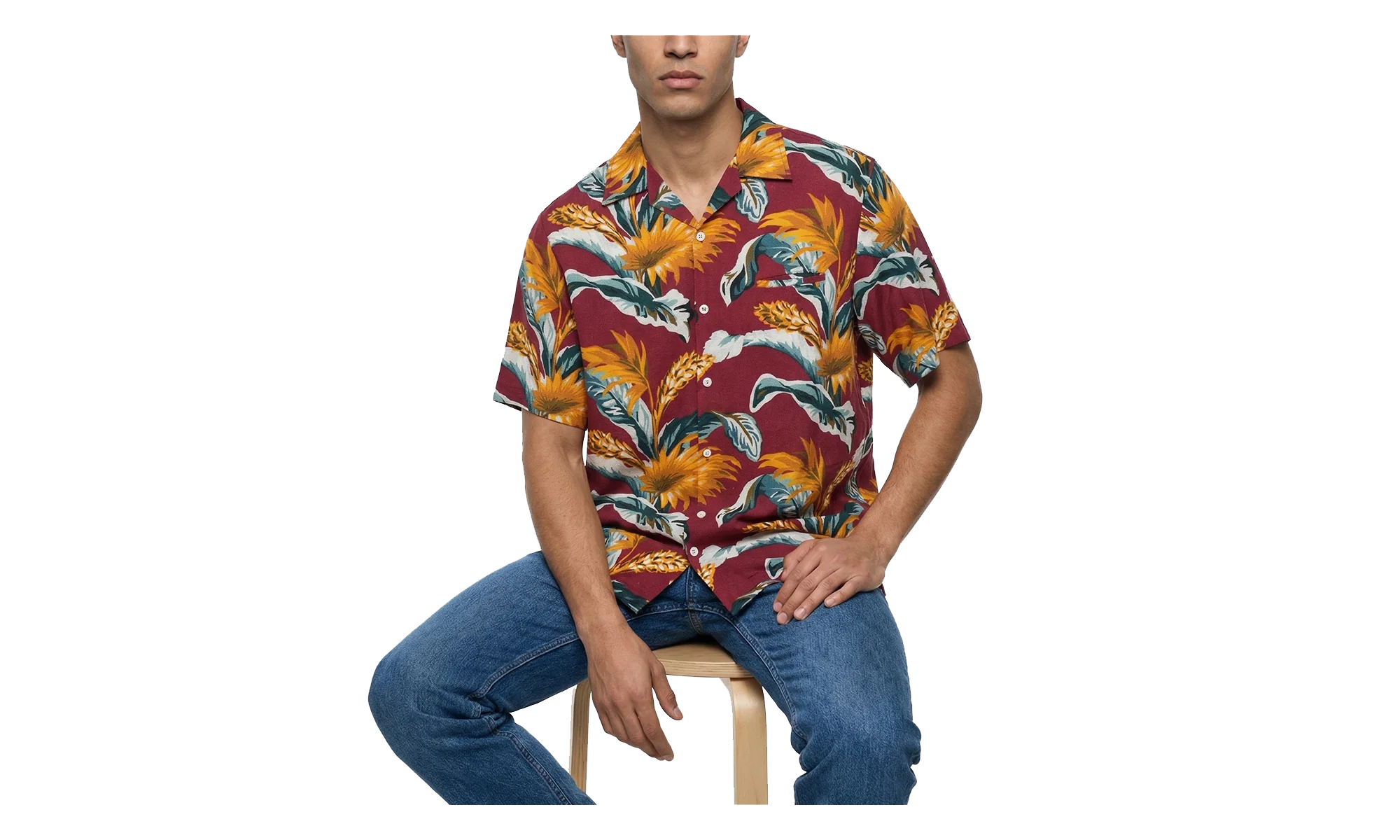 Linen Pattern Shirt "Multicolor" S67DR0001S78219210S