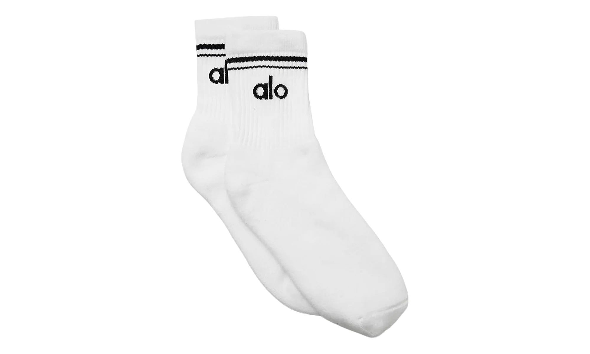 Half-Crew Throwback Sock "White / Black" ALO01