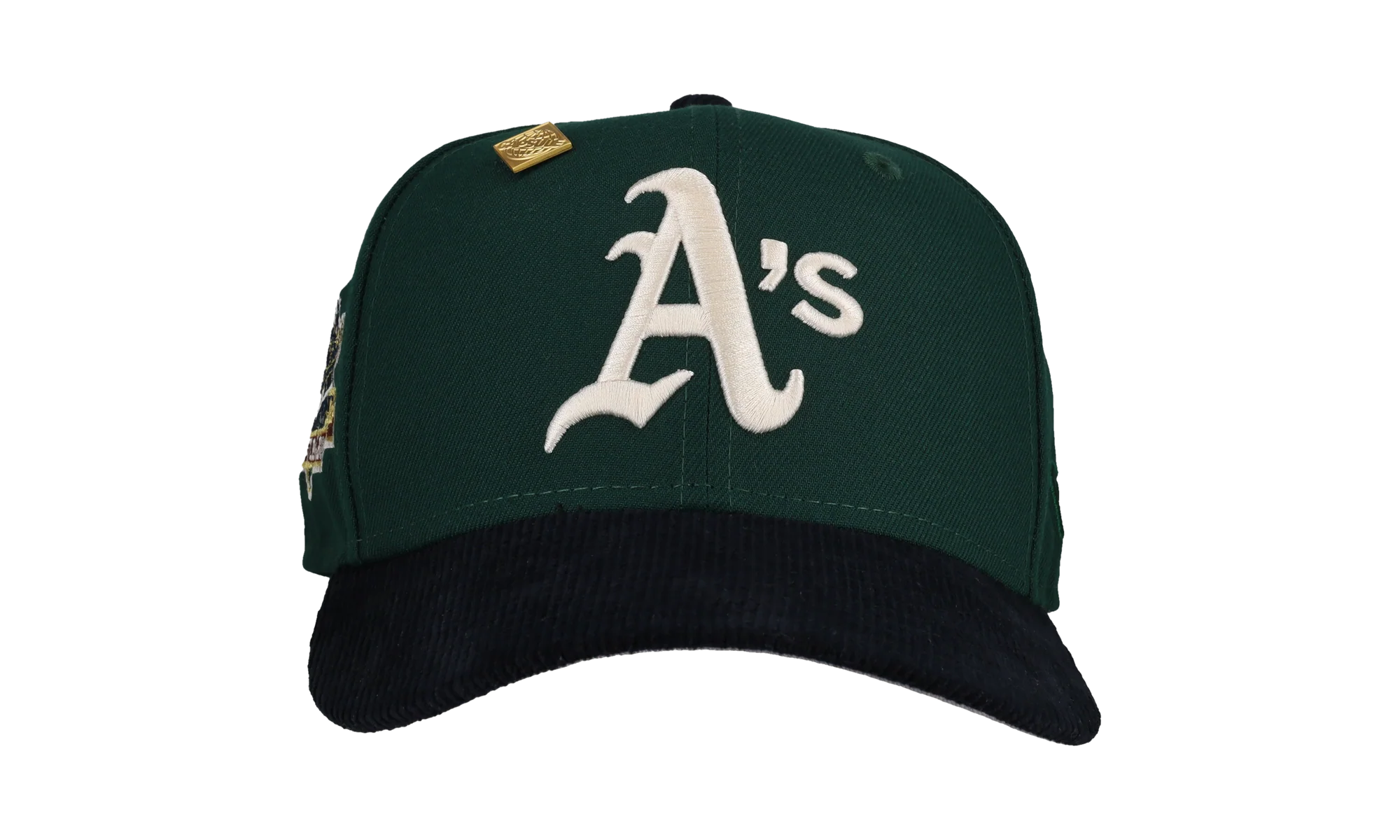 59FIFTY Oakland Athletics 1989 World Series Fitted Hat "Green / Navy - Corduroy Visor" NE343