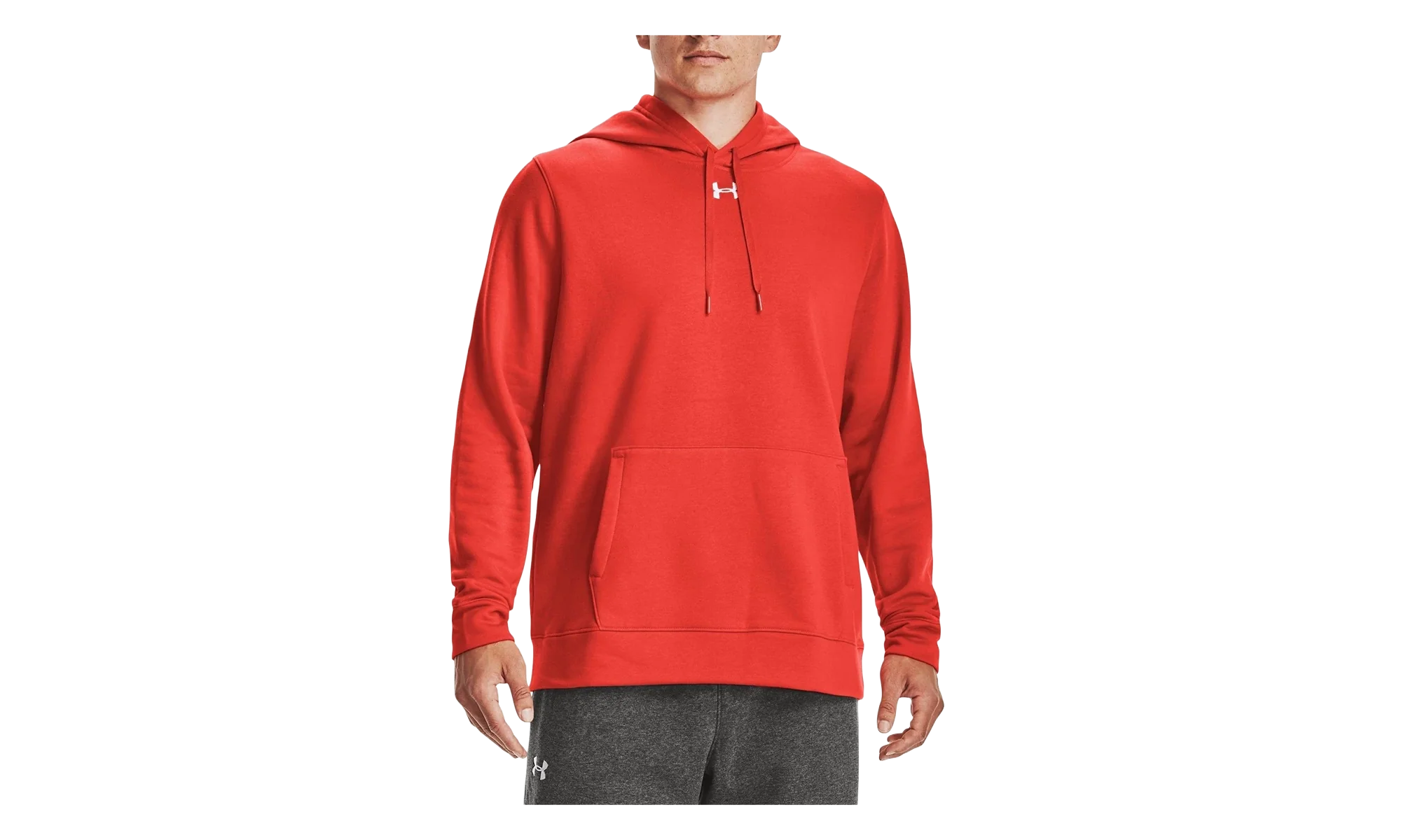 Hustle Fleece Hoodie "Dark Orange / White" 1300123 860