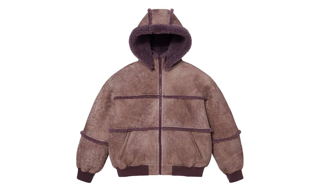 MM6 Maison Margiela Shearling Bomber Jacket "SS26 - Purple" SU27196