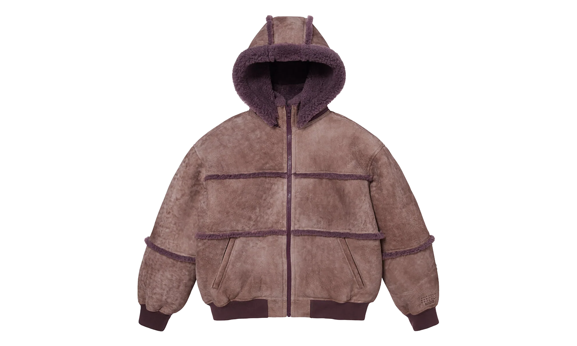 MM6 Maison Margiela Shearling Bomber Jacket "SS26 - Purple" SU27196