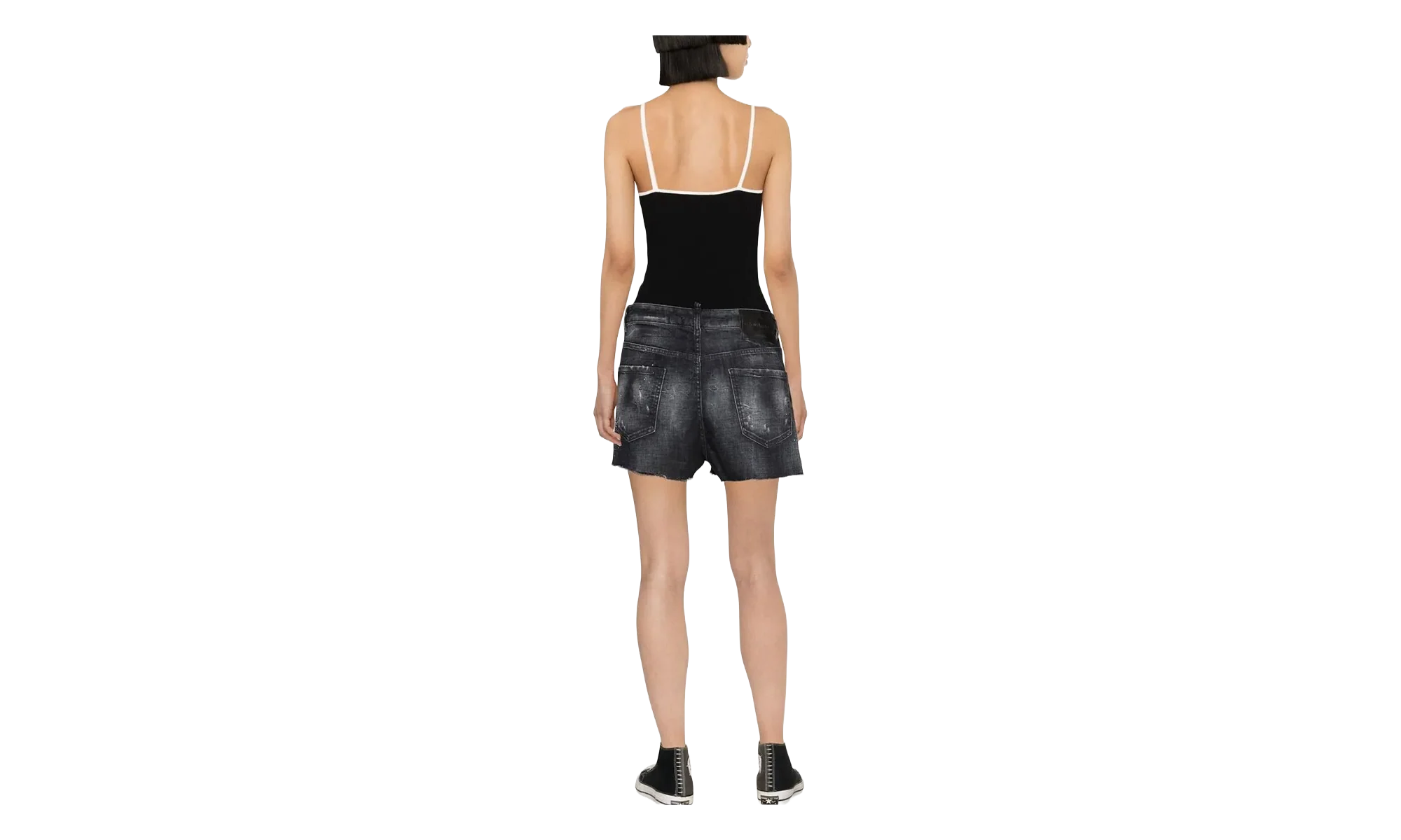 Raw Cut Baggy Shorts WMNS "Black" S75MU0440S30357900
