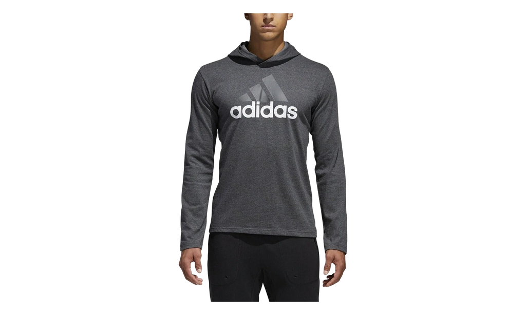 Badge of Sport Long Sleeve Hoodie "Dark Grey Heather" BR1455