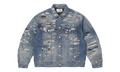 MM6 Maison Margiela Distressed Selvedge Denim Trucker Jacket "SS26 - Blue" SU27184