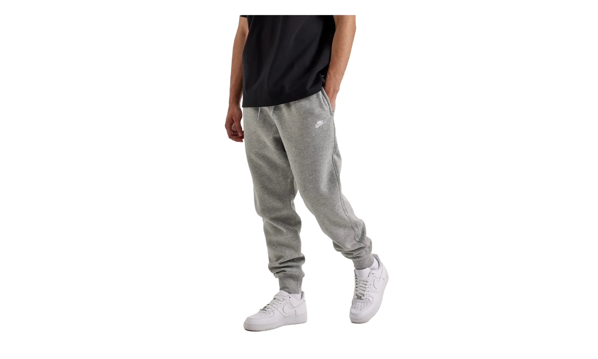 Club Joggers "Dark Grey Heather / Light Smoke Grey / White" FN3787 063