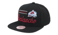 NHL Retro Lock Up Snapback Cap "Colorado Avalanche - Black" 6HSSLD21213 CAVBLCK