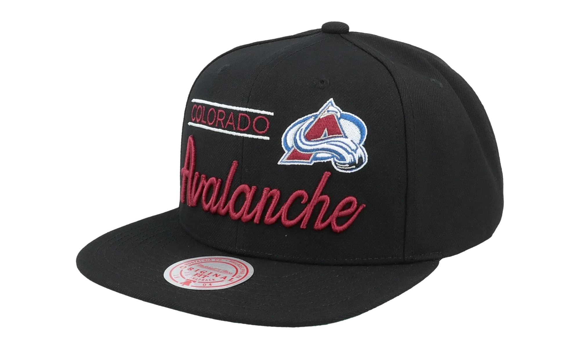NHL Retro Lock Up Snapback Cap "Colorado Avalanche - Black" 6HSSLD21213 CAVBLCK