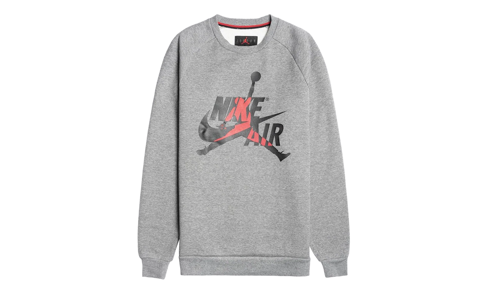 Air Jordan Jumpman Classics Crewneck Sweatshirt "Carbon Heather / Black" BV6006 091