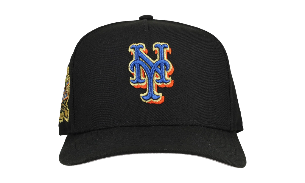 9FIFTY New York Mets 40th Anniversary A Frame Snapback Hat "Black" NE194