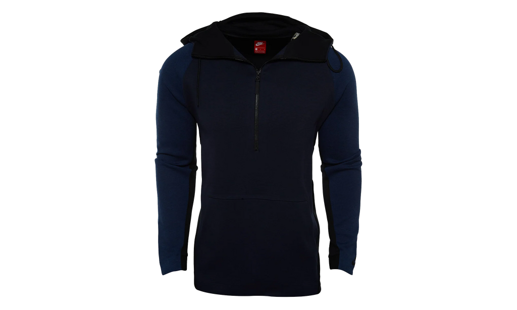 Tech Fleece Half Zip Hoodie "Obsidian Heather / Black" 884892 451
