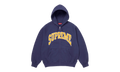 Cracked Raglan Zip Up Hooded Sweatshirt "SS26 - Washed Navy" SU27503