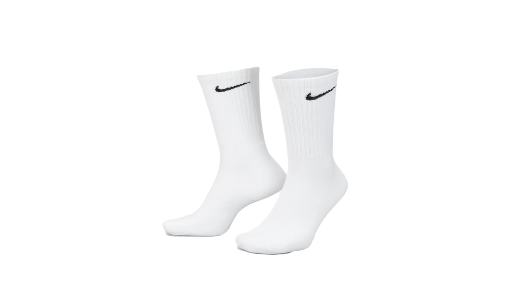 Everyday Cushioned Training Crew Socks (6 Pairs) "White / Black" SX7666 100