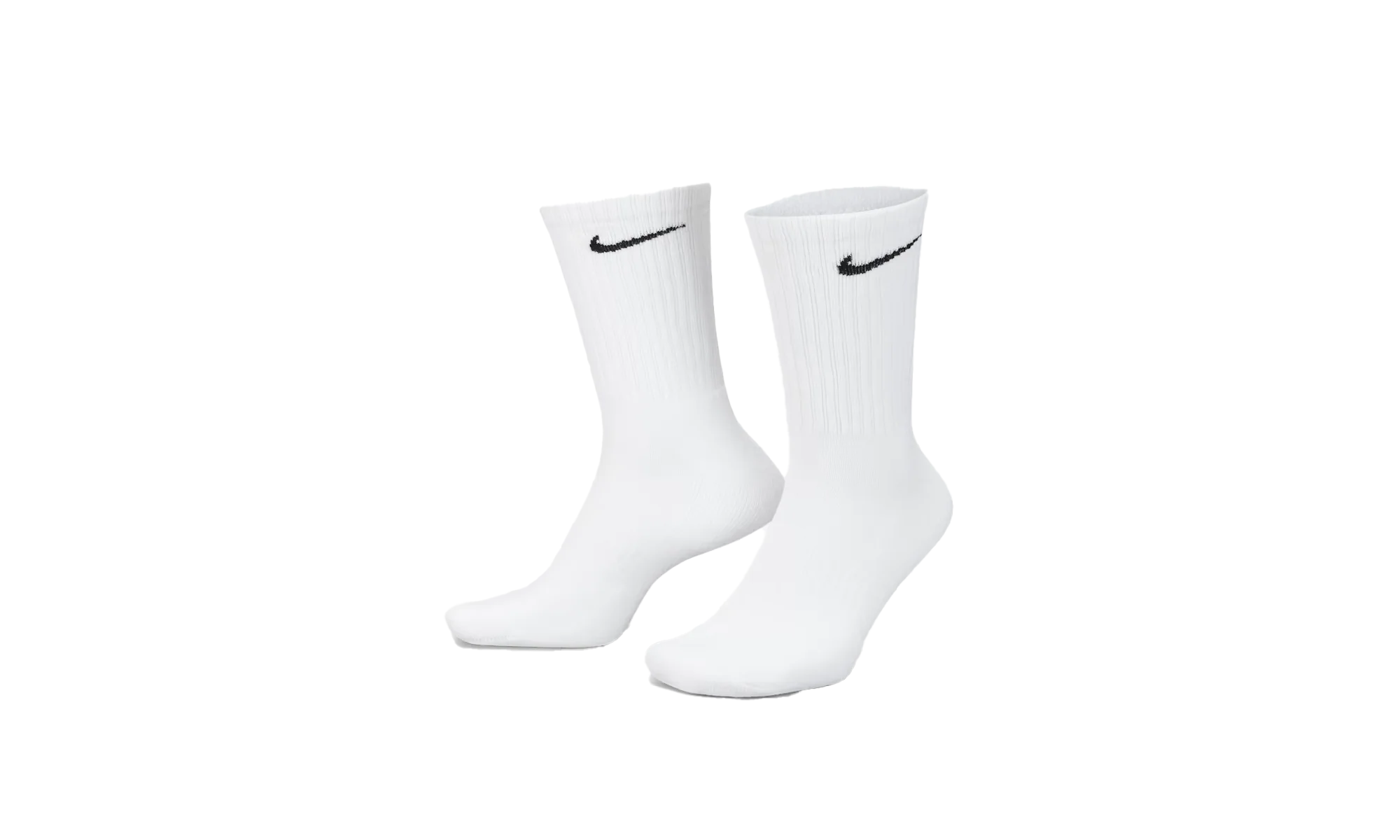 Everyday Cushioned Training Crew Socks (6 Pairs) "White / Black" SX7666 100