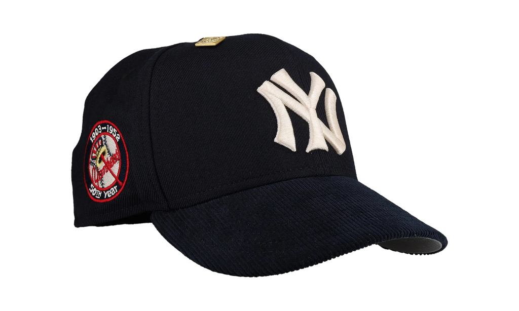 59FIFTY New York Yankees 50th Anniversary Fitted Hat "Black / Navy - Corduroy Visor" NE273