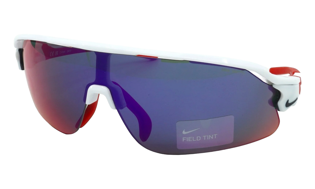 Flyfree Shield Team Sunglasses "White / University Red / Field Tint" IF1107X 104