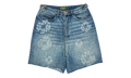 Laser Wreath Denim Short "Light Wash" DT388