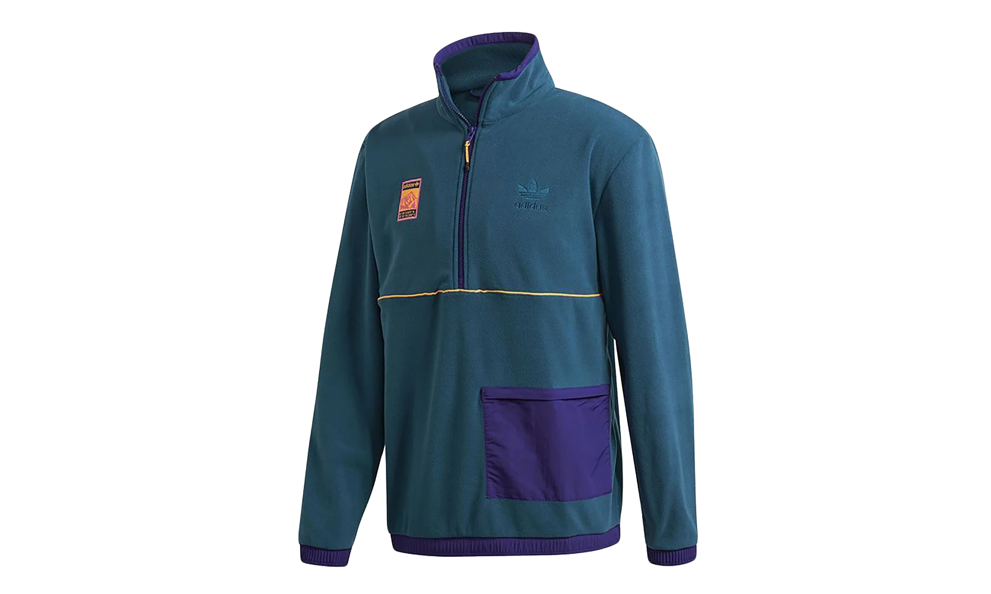 Adiplore Polar Half-Zip Sweatshirt "Teal" FR0598