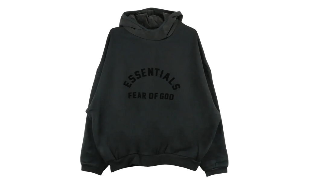 Nylon Fleece Hoodie "Jet Black" 202SP244314F