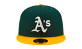 59FIFTY MLB Oakland Athletics Pop Sweat Fitted Hat "Green / Yellow" NE497