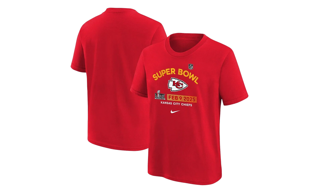 Chiefs Super Bowl Lix Authentic T-Shirt GS "Red" 9Z1B7NFPQER9CH