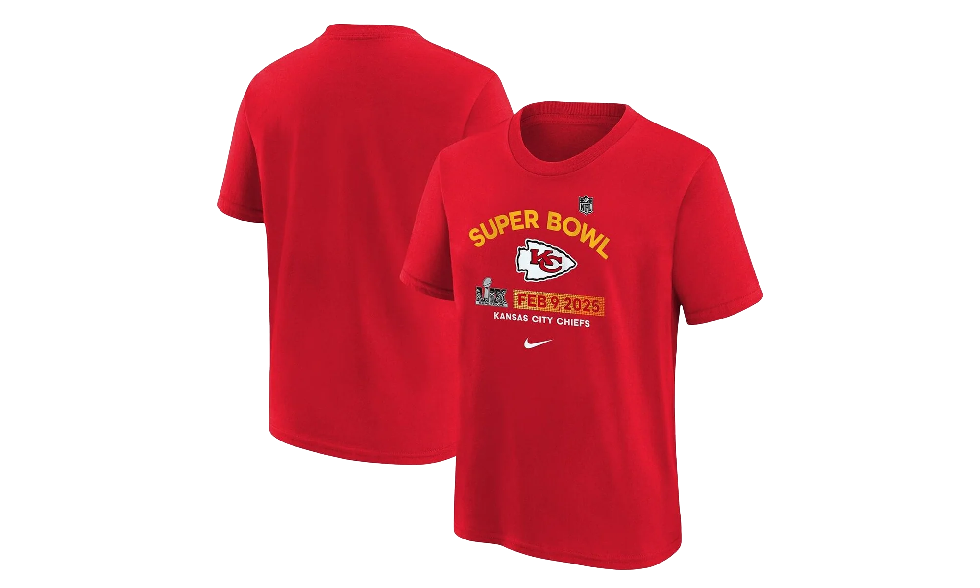 Chiefs Super Bowl Lix Authentic T-Shirt GS "Red" 9Z1B7NFPQER9CH