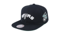 NBA Hardwood Classics Triple Play Snapback Cap "San Antonio Spurs - Black" HS8578 SASBLCK
